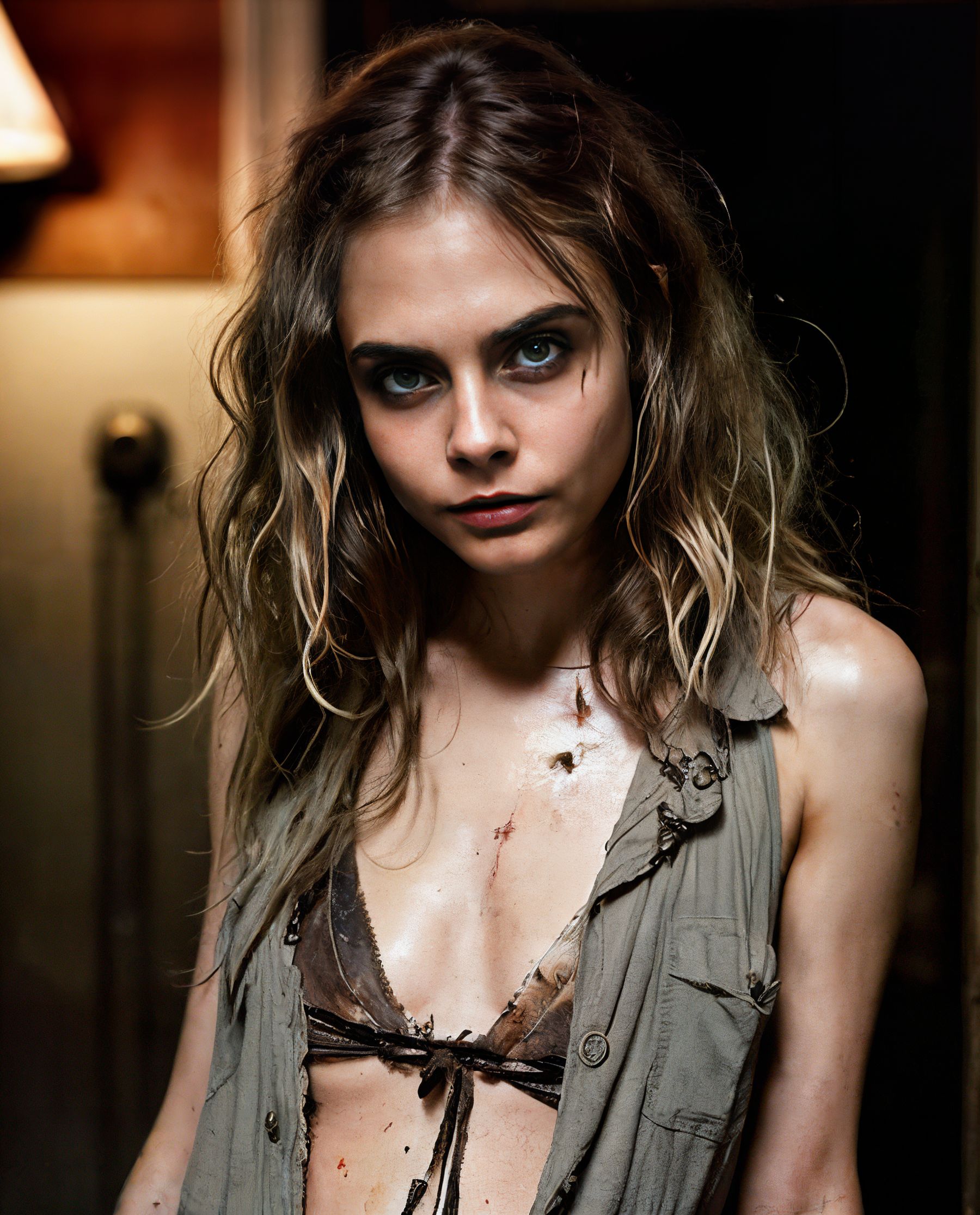 Cara Delevinge as a Sexy Walking Dead Survivor - 3